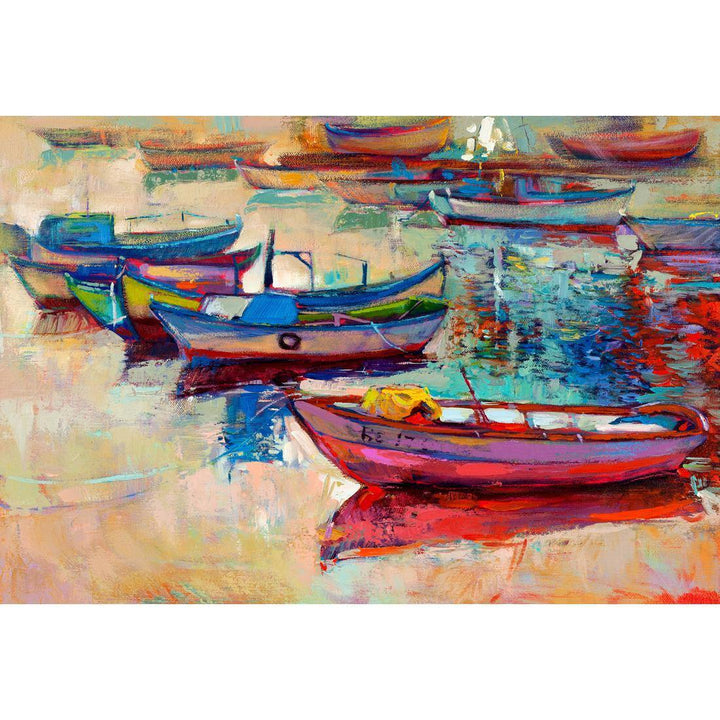 Painted Boats Wall Art