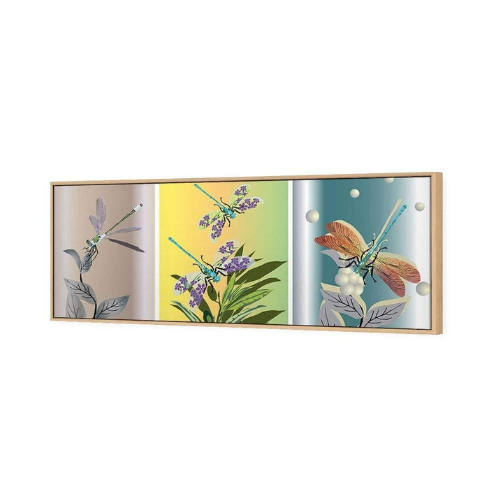 Trio of Dragonflies (long) Wall Art