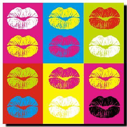 Pop Art Kisses Wall Art