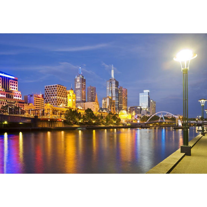 Melbourne Skyline Wall Art