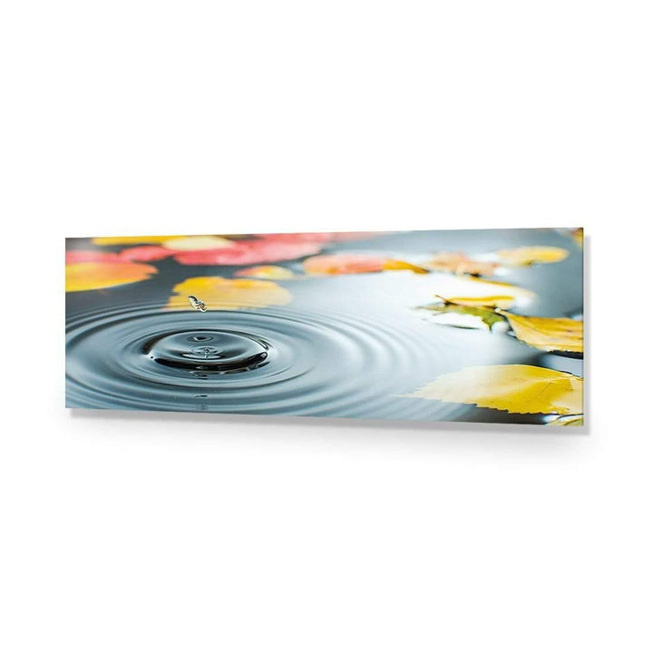 Droplet on Lily Pond, Original (long) Wall Art