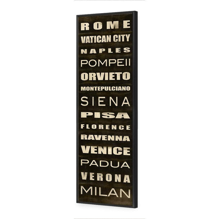 Italy Bus Scroll, Antique (Long) Wall Art