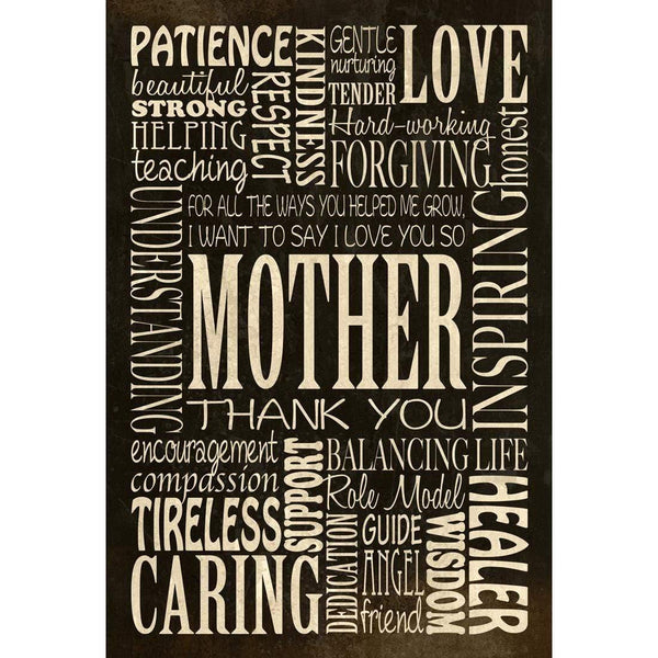 Mother Words, Antique (Rectangle) Wall Art