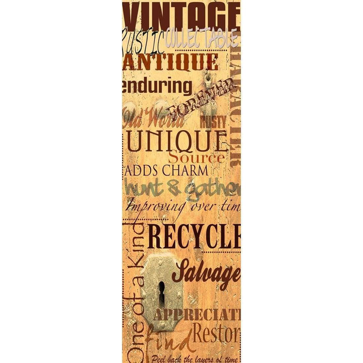 Vintage Words Montage, Antique (Long) Wall Art