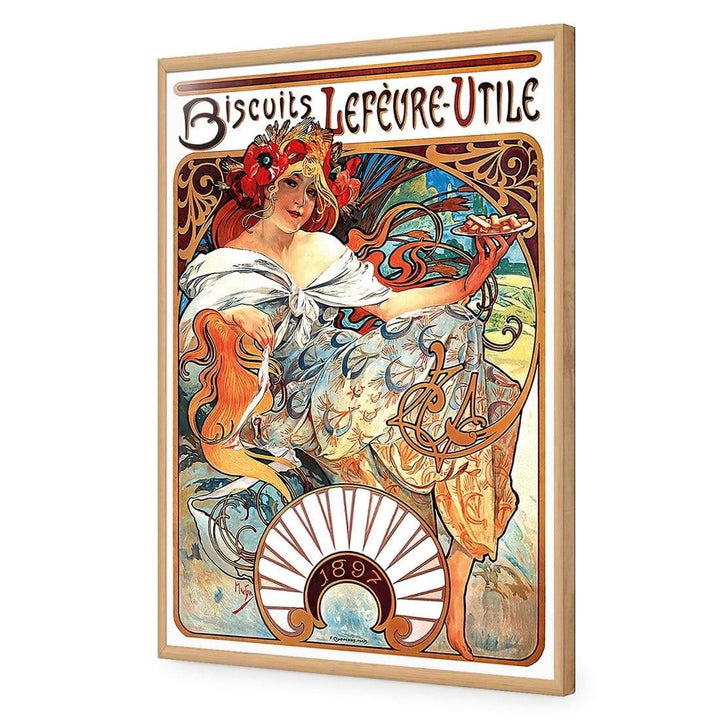 Biscuits, Lefevre Utile By Alphonse Mucha Wall Art