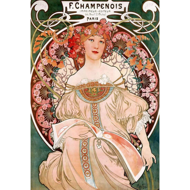 Champenois By Alphonse Mucha Wall Art