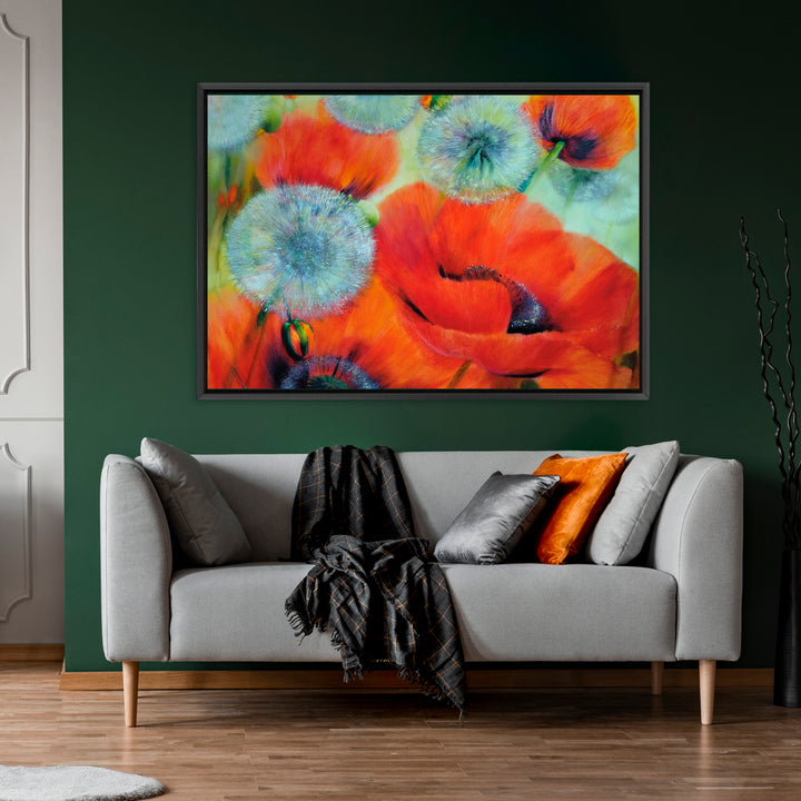 Dandelion Meet Poppy II by Annette Schmucker Wall Art