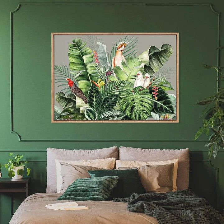 Jungle Exotica Green I (Horizontal) Wall Art