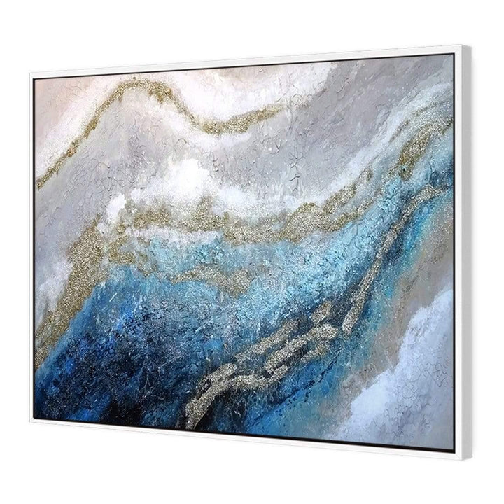River Wash Acrylic Hand Painted Canvas - 125x100 cm Wall Art