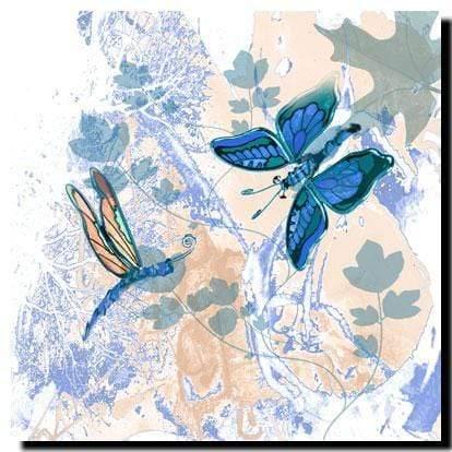 Flight of Butterflies, Blue Wall Art