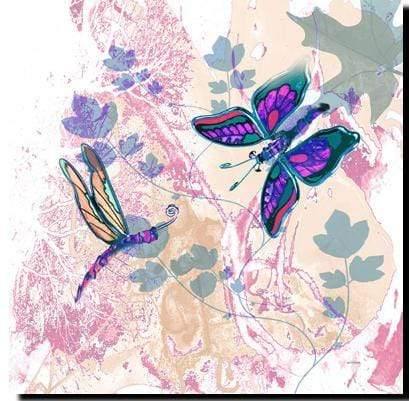 Flight of Butterflies, Pink Wall Art