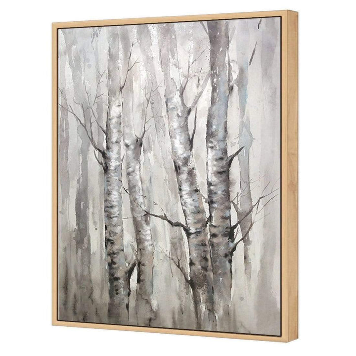 Winter Woods Acrylic Hand Painted Canvas - 125x100 cm Wall Art