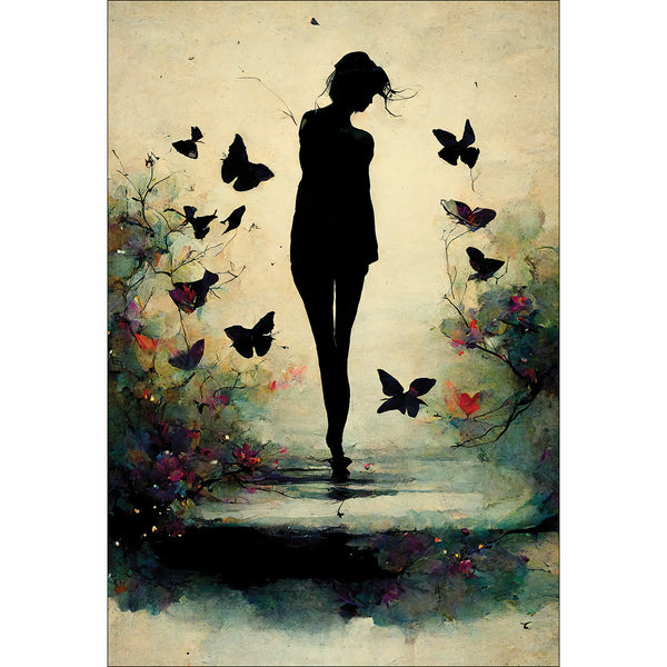 Girl with Butterflies II
